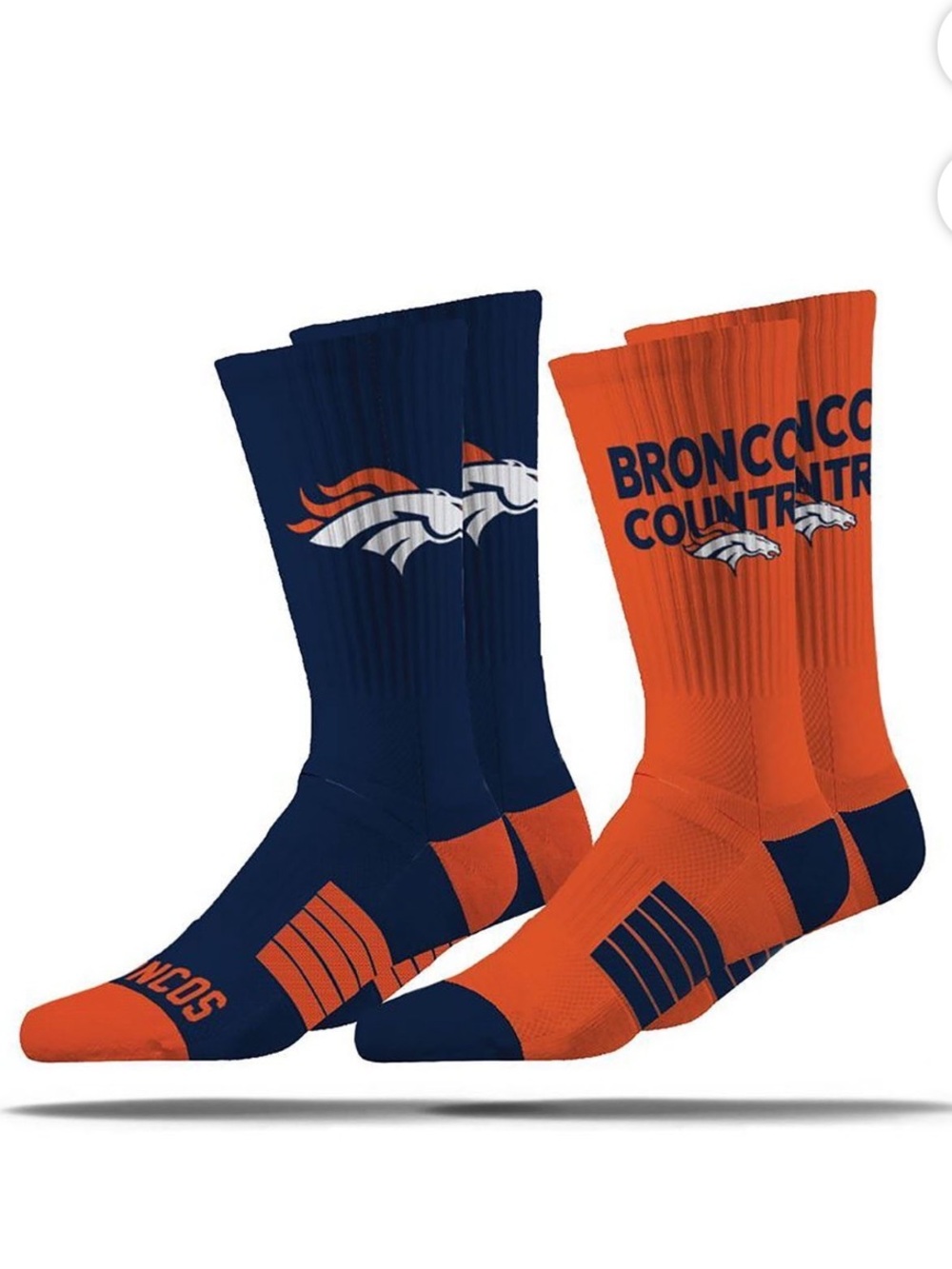 Strideline Denver Broncos 2-Pack of Socks